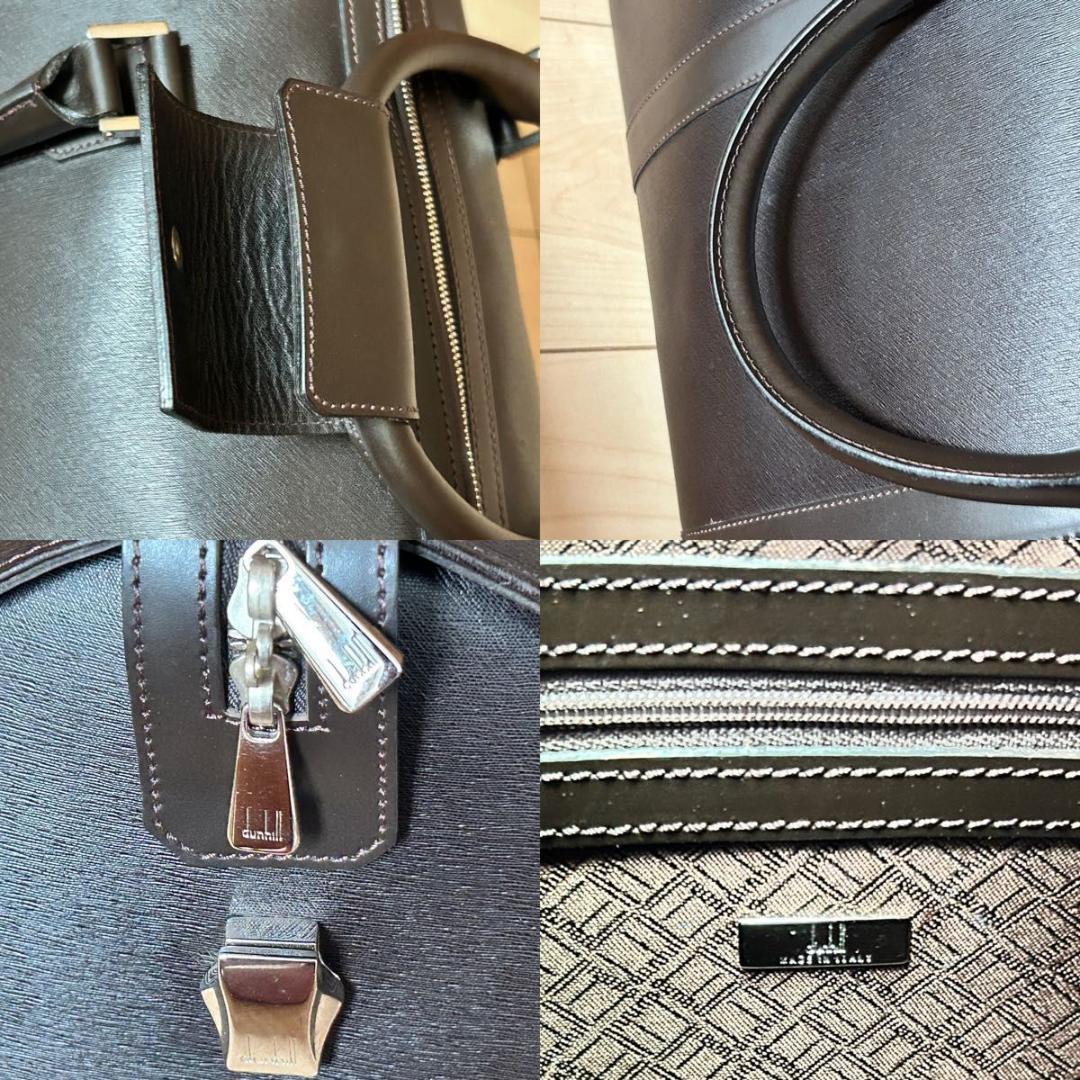 【極美品】Dunhill ダンヒル ボストンバッグ レザー 2WAY ブラック