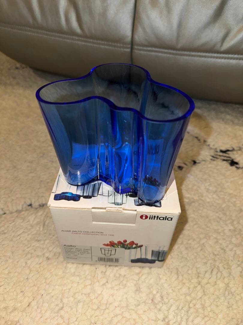 ブルー　アアルトベース　95mm イッタラ　