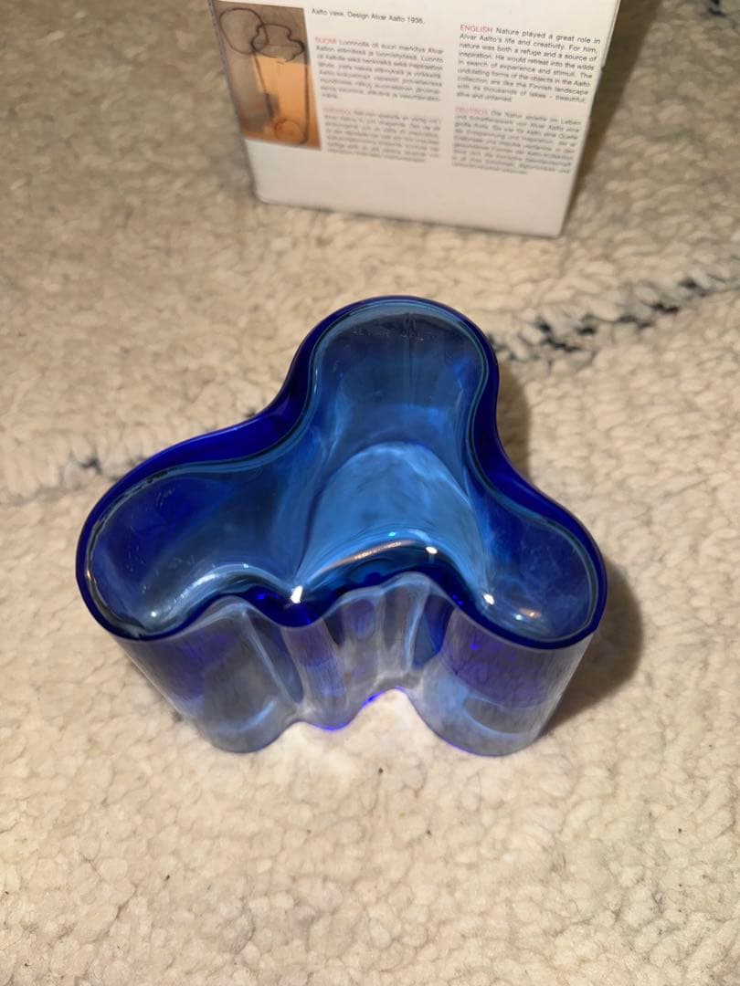 ブルー　アアルトベース　95mm イッタラ　