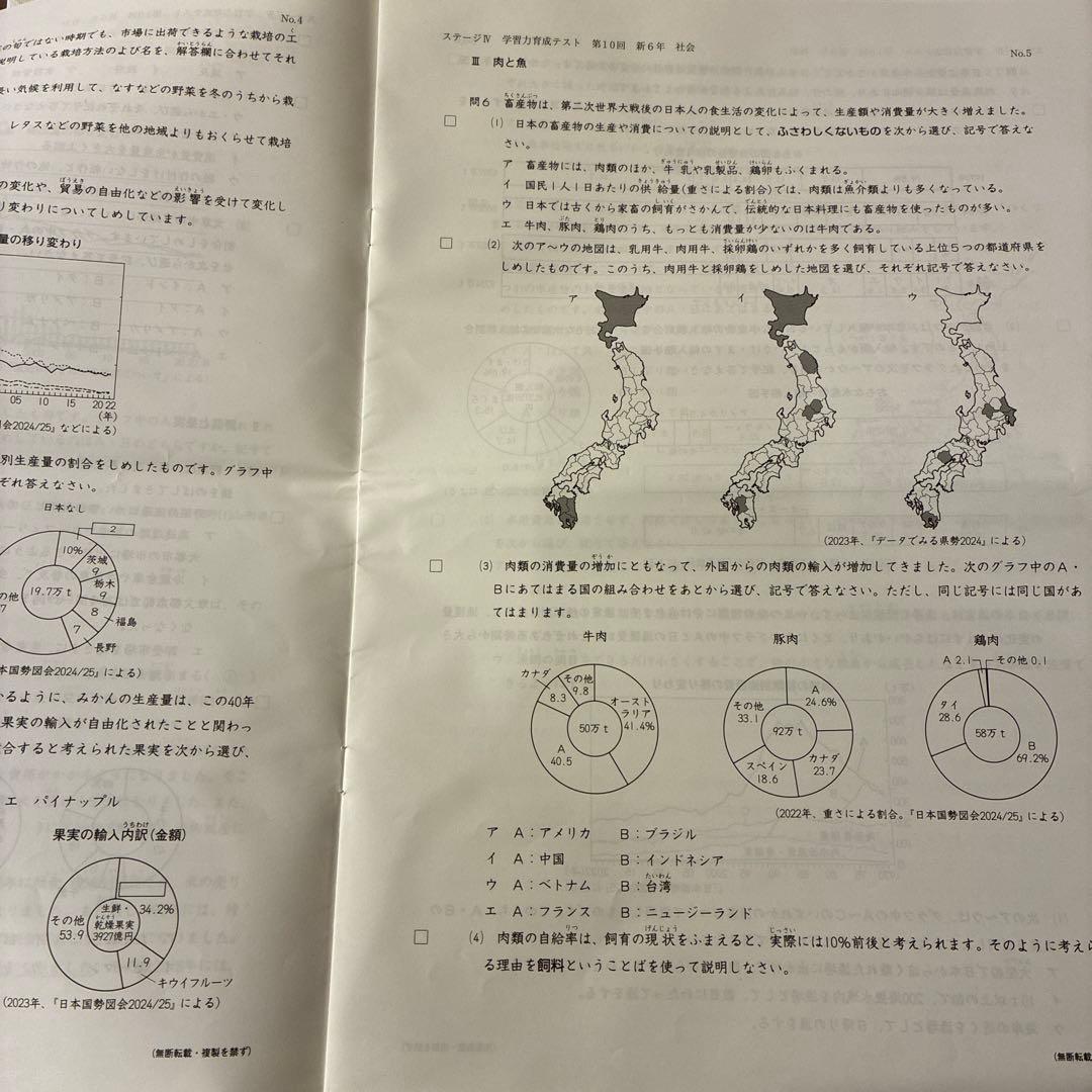 2025年度日能研学習力育成テスト6年前期　2月-5月 春季特別講習テスト