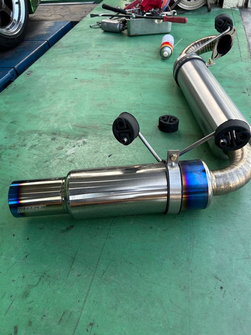 RSEフルチタン製シングル出しマフラー NBロードスター