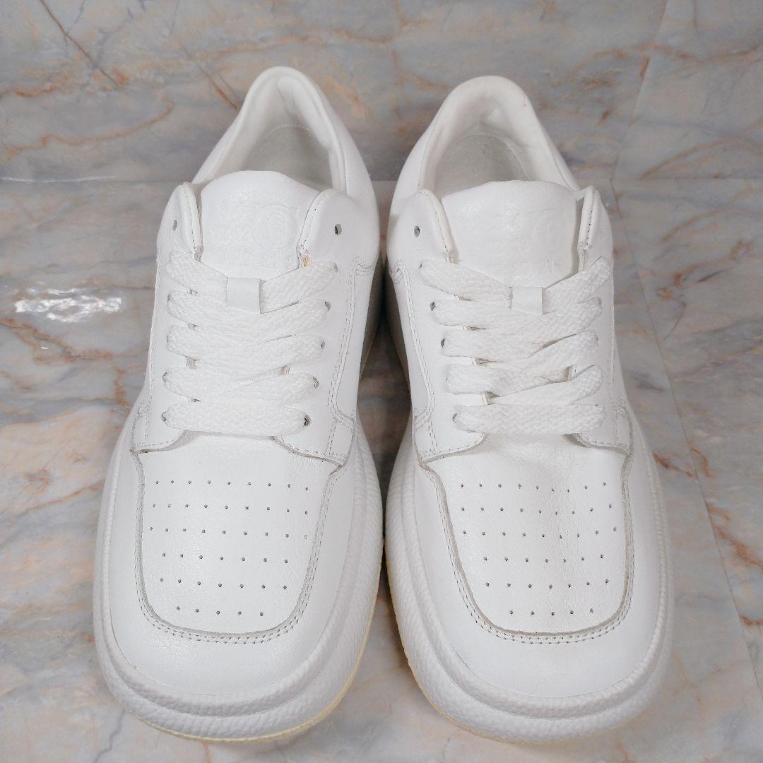 MM6 メゾンマルジェラ 白 レザースニーカー 35 極美品