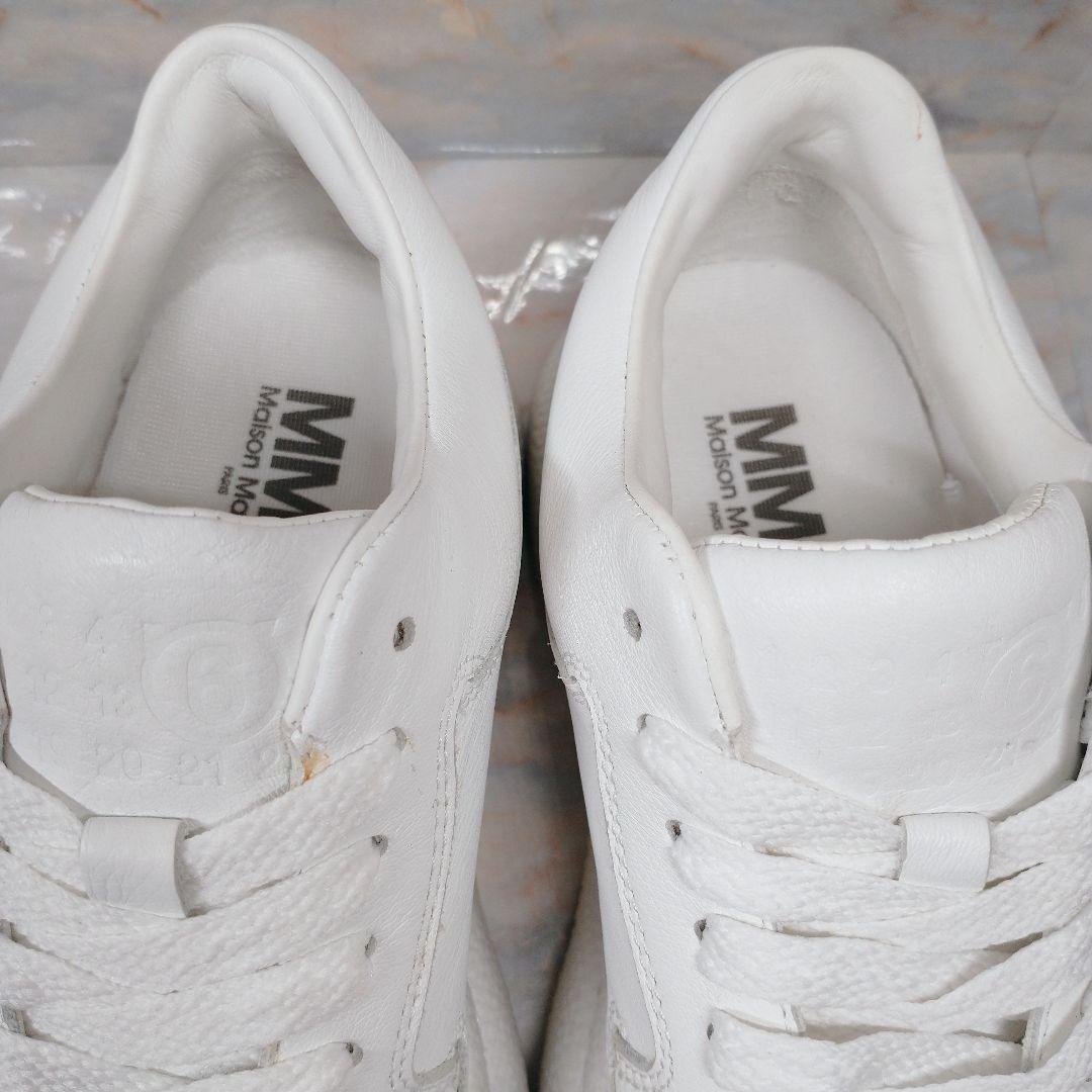 MM6 メゾンマルジェラ 白 レザースニーカー 35 極美品