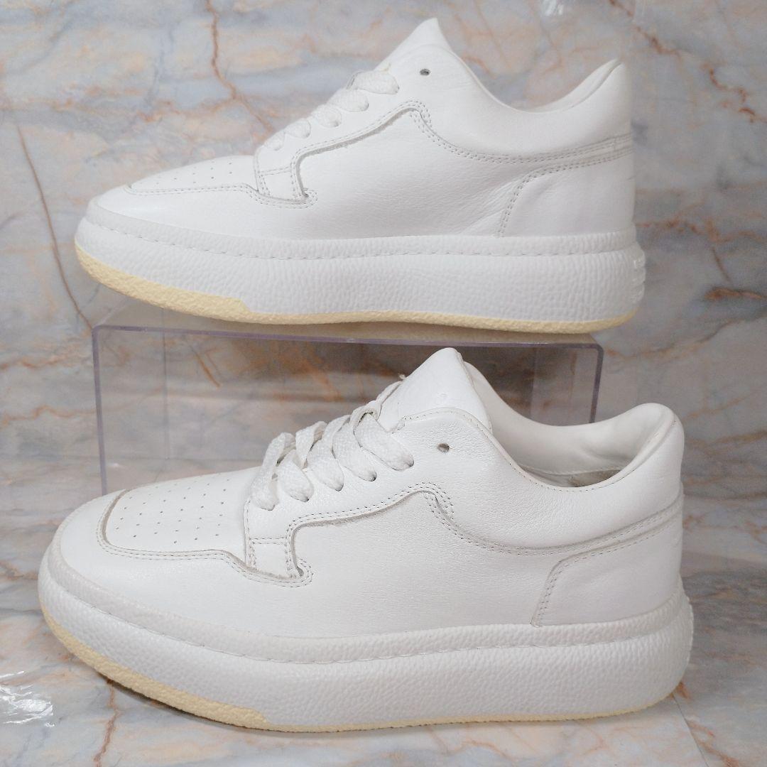 MM6 メゾンマルジェラ 白 レザースニーカー 35 極美品