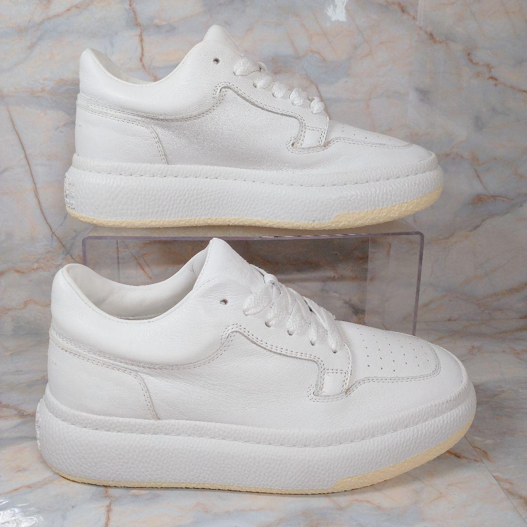 MM6 メゾンマルジェラ 白 レザースニーカー 35 極美品