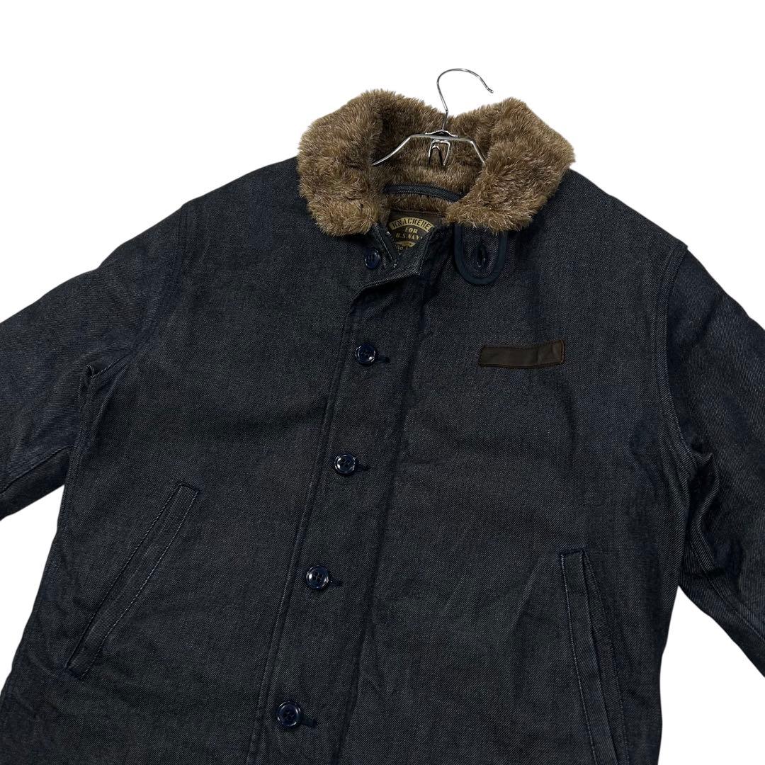 美品 日本製 KNACKERED N-1 デッキジャケット メンズM デニム地