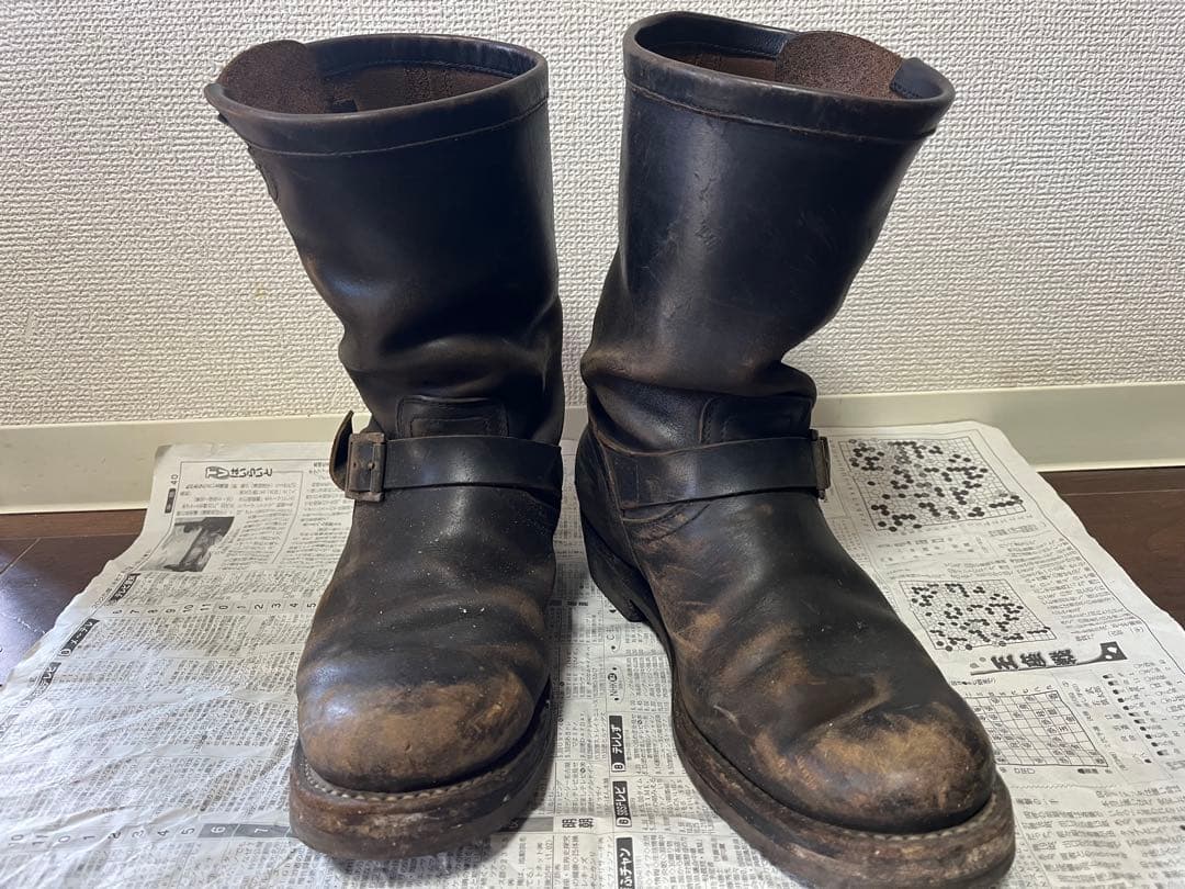 MOTO Motor 茶芯 レザーブーツ 1003ブーツ エンジニア