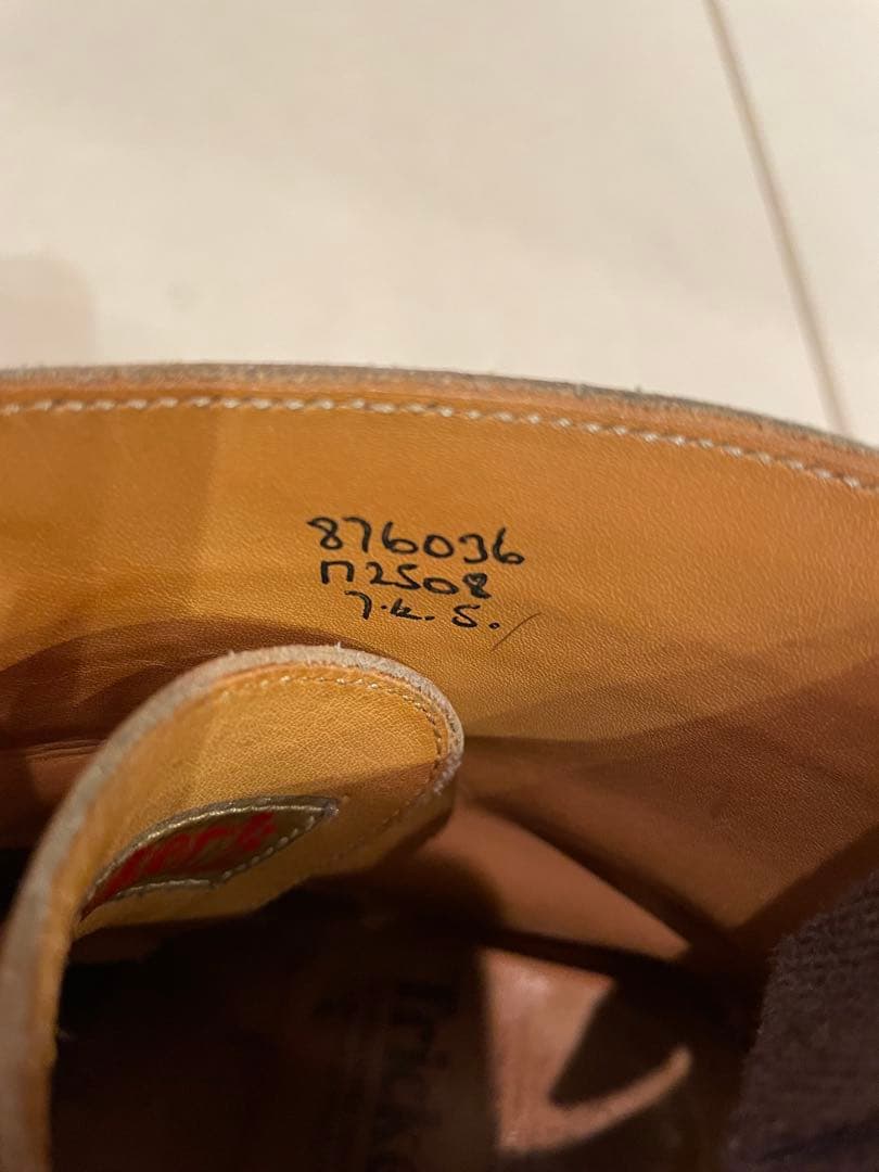 Tricker's M2508 カントリーブーツ　エイコン　7ハーフ