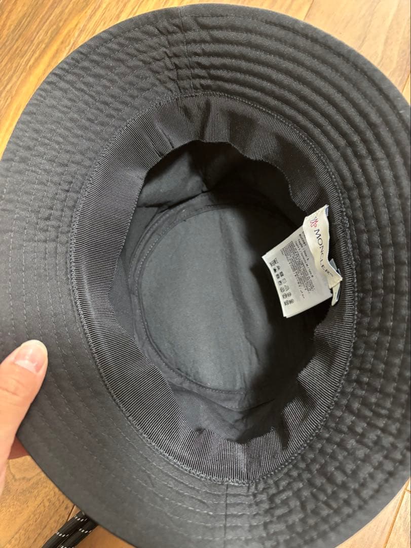 モンクレール　バケットハット　L ブラック
