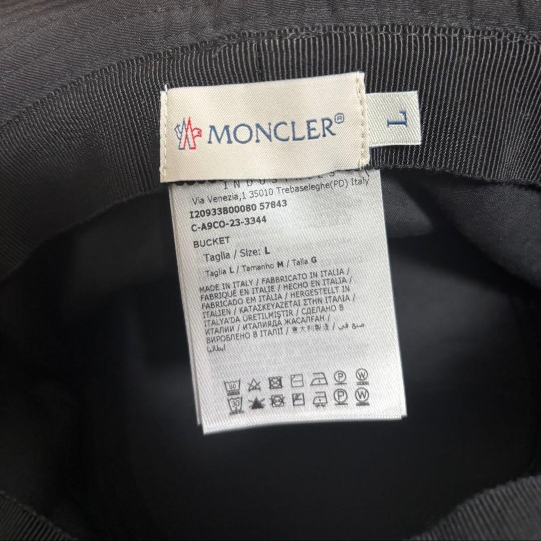 モンクレール　バケットハット　L ブラック