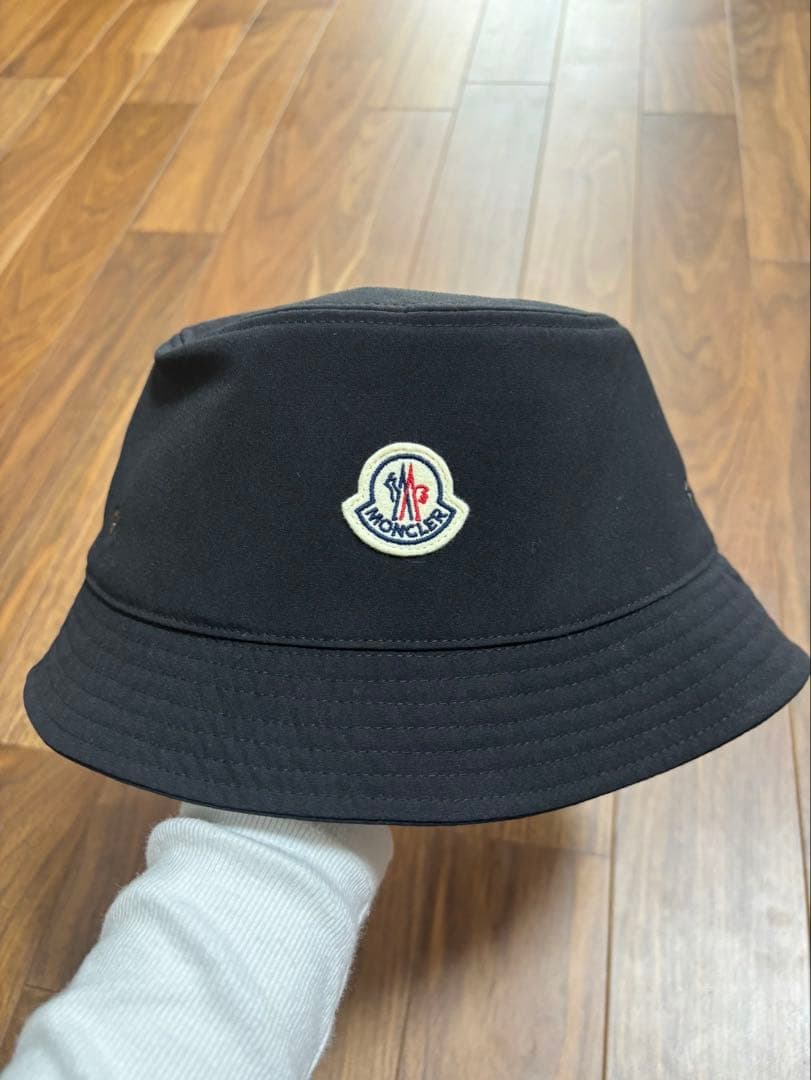 モンクレール　バケットハット　L ブラック