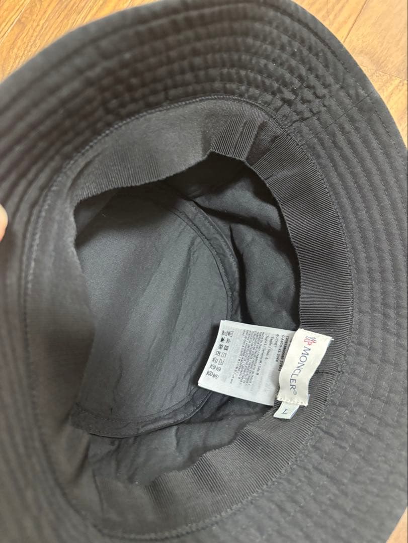 モンクレール　バケットハット　L ブラック