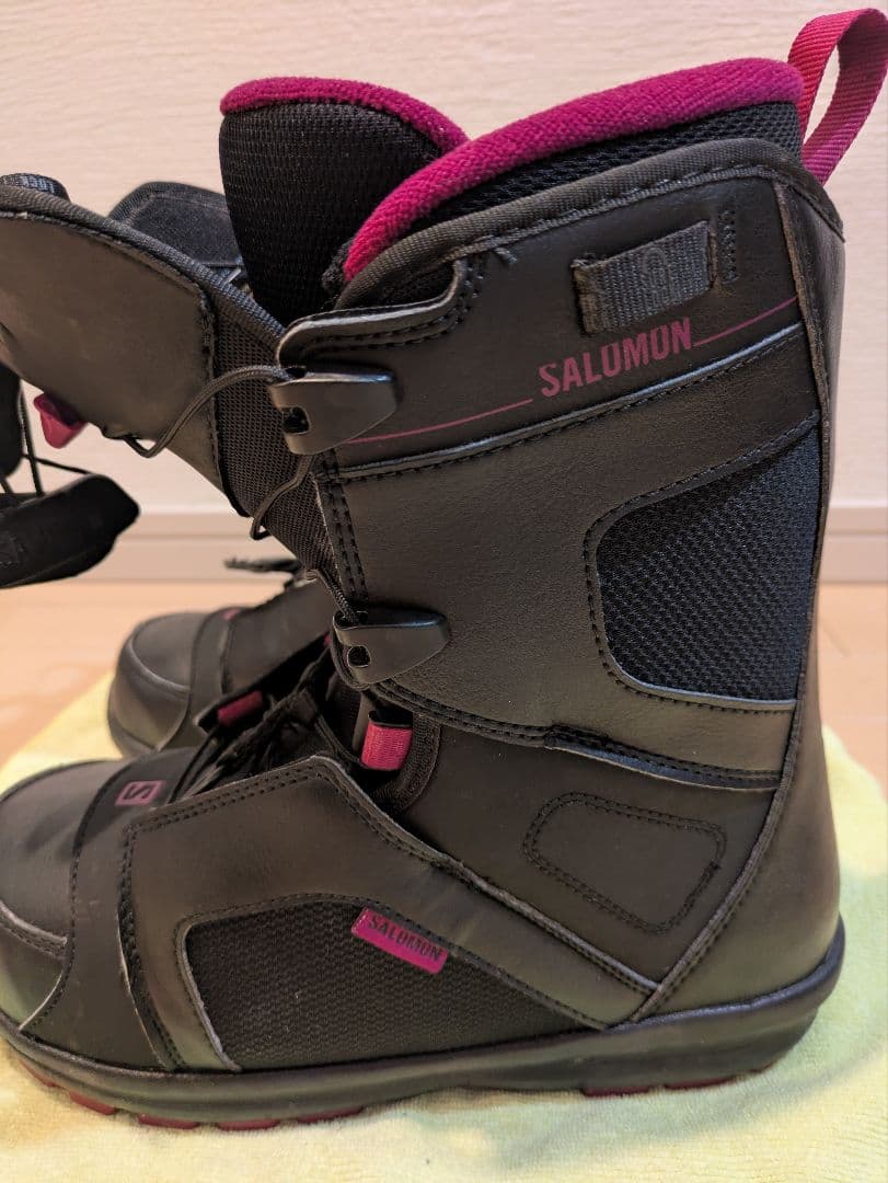 Salomon スノーボードブーツ ブラック/ピンク　24.5