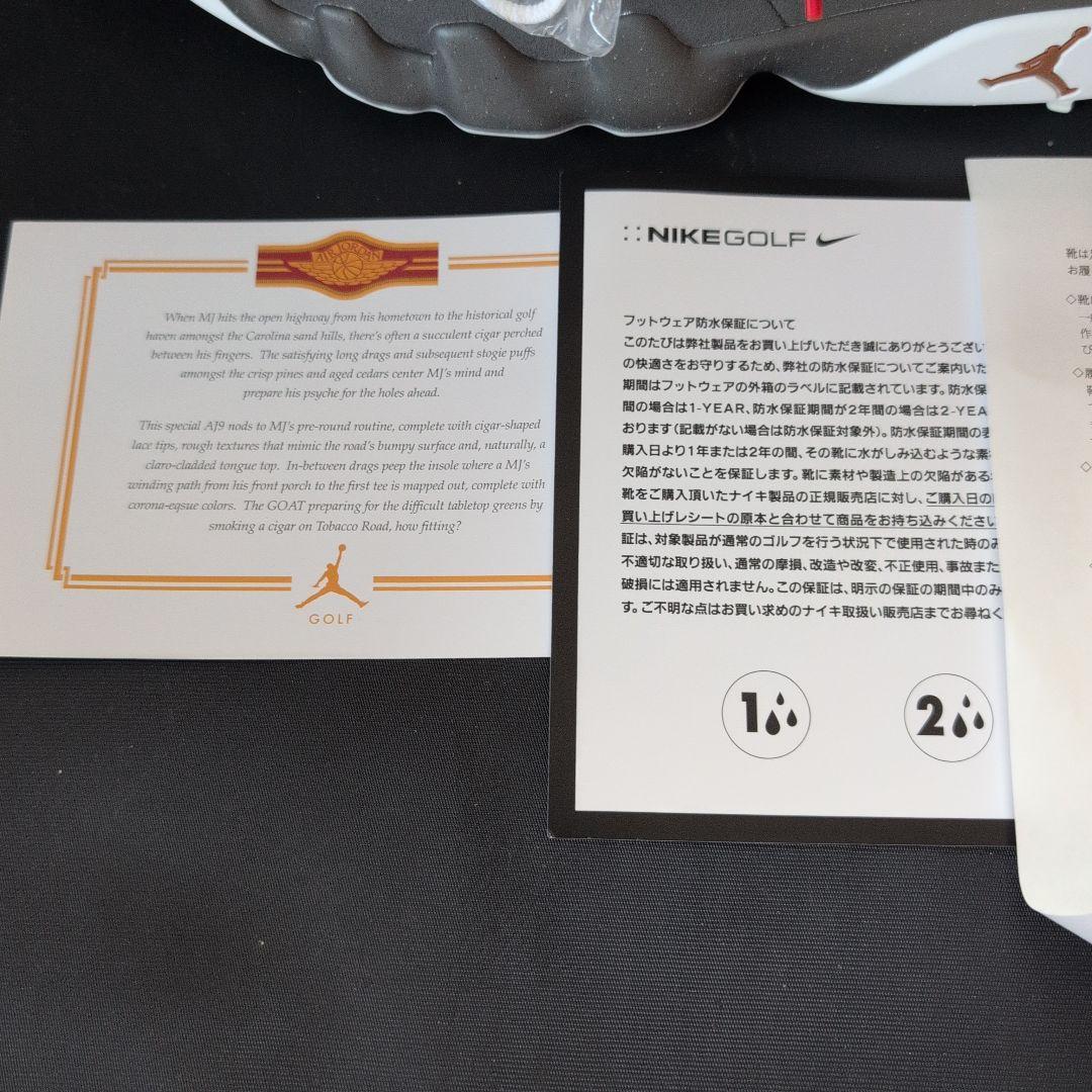 84 Jordan9G NRG U24 ゴルフシューズ ホワイト/ブラウン