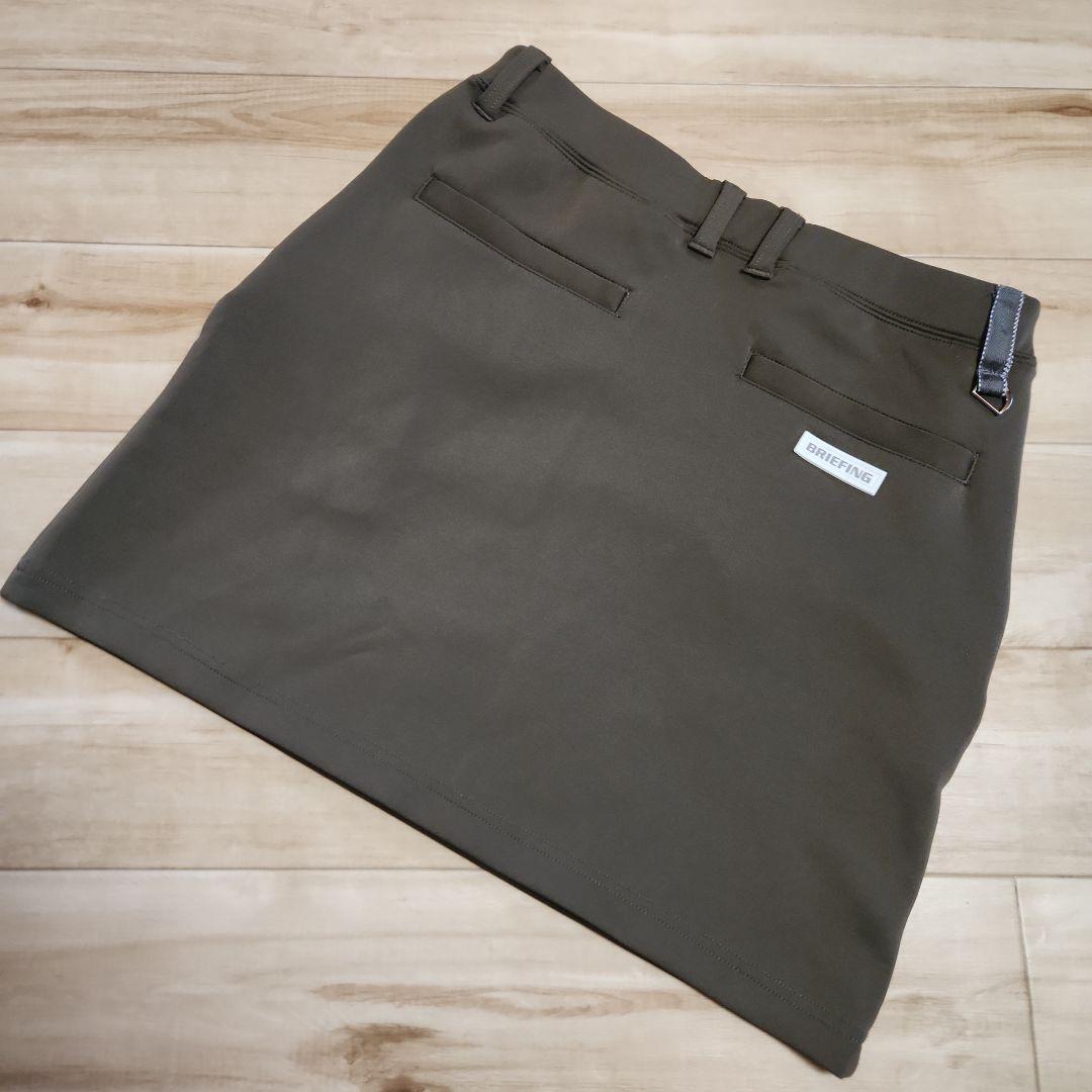美品✦BRIEFING✦3D LOGO スカート✦ オリーブ✦ S