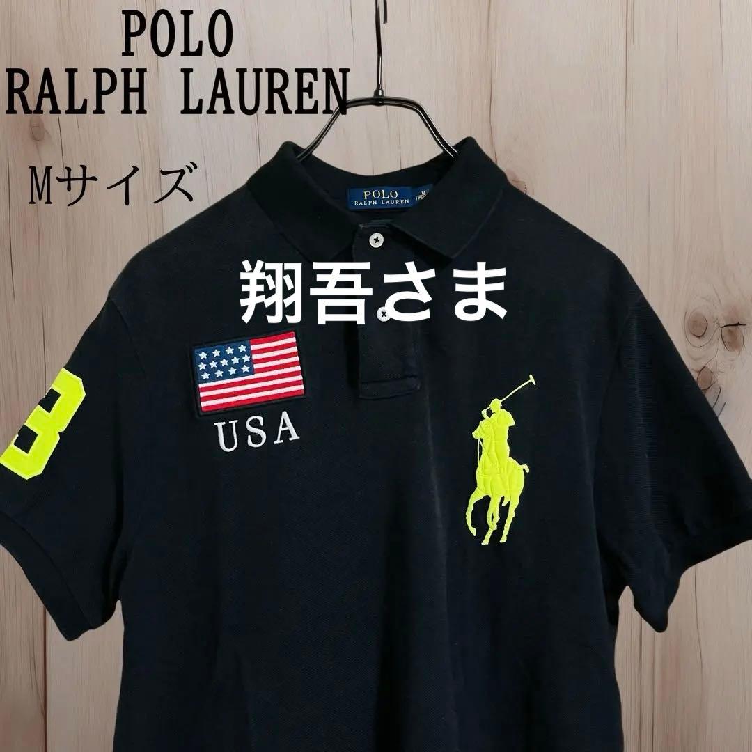 最終価格　【美品】ポロラルフローレン ポロシャツ 　星条旗 チーフキーフ　M