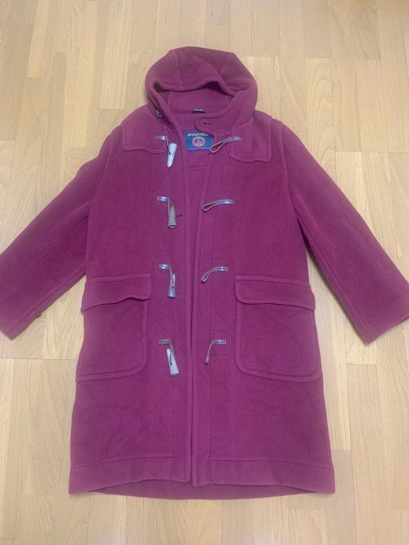 【希少】旧タグ緑タグINVERTERE ダッフルコートヘリンボーンムーアブルック