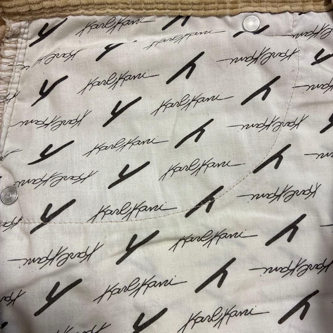 90'sビンテージ古着！Karl Kani コーデュロイ バギーパンツ ベージュ