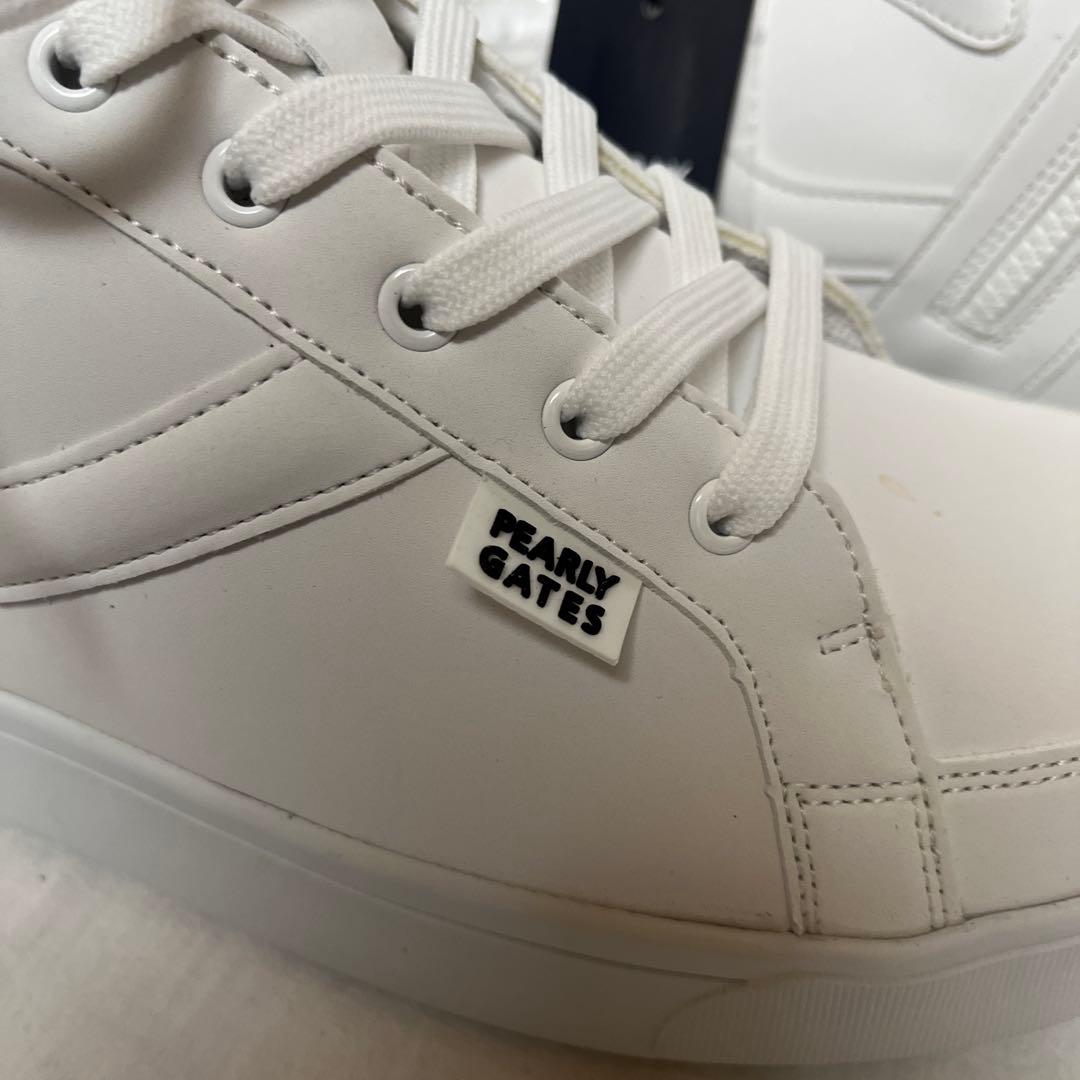 新品 PEARLY GATES ハイカット ゴルフシューズ 白27.5cm