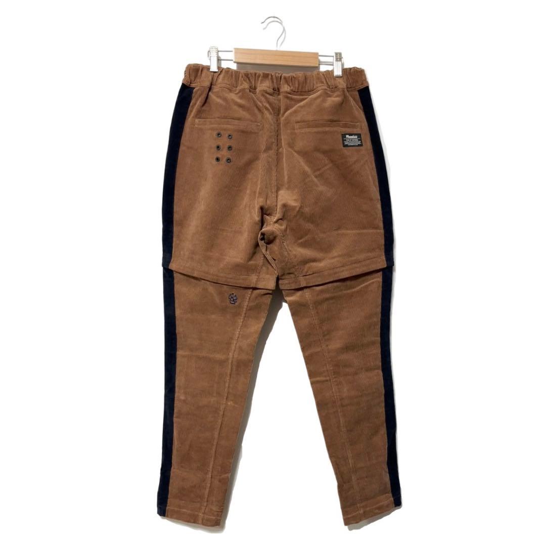 新品 ラッセルノ ゴルフ コーデュロイ コンバーティブルパンツ ブラウン 2XL