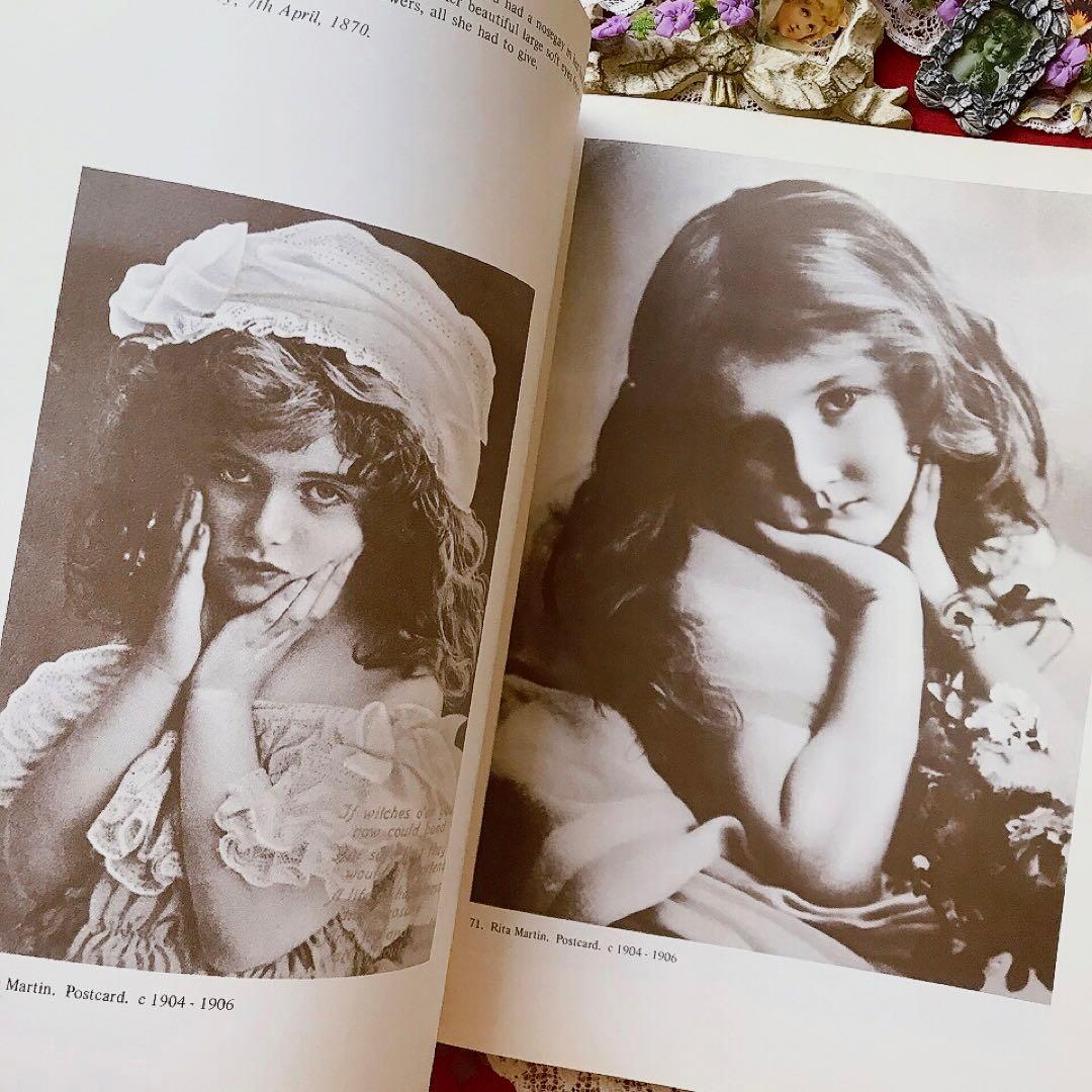 ヴィクトリアン洋書 少女写真集♡アンティークポストカード サラ アリス クロモス