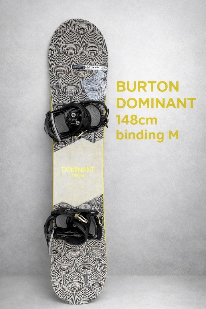 BURTON DOMINANT 148 スノーボード　セット　 ビン　M
