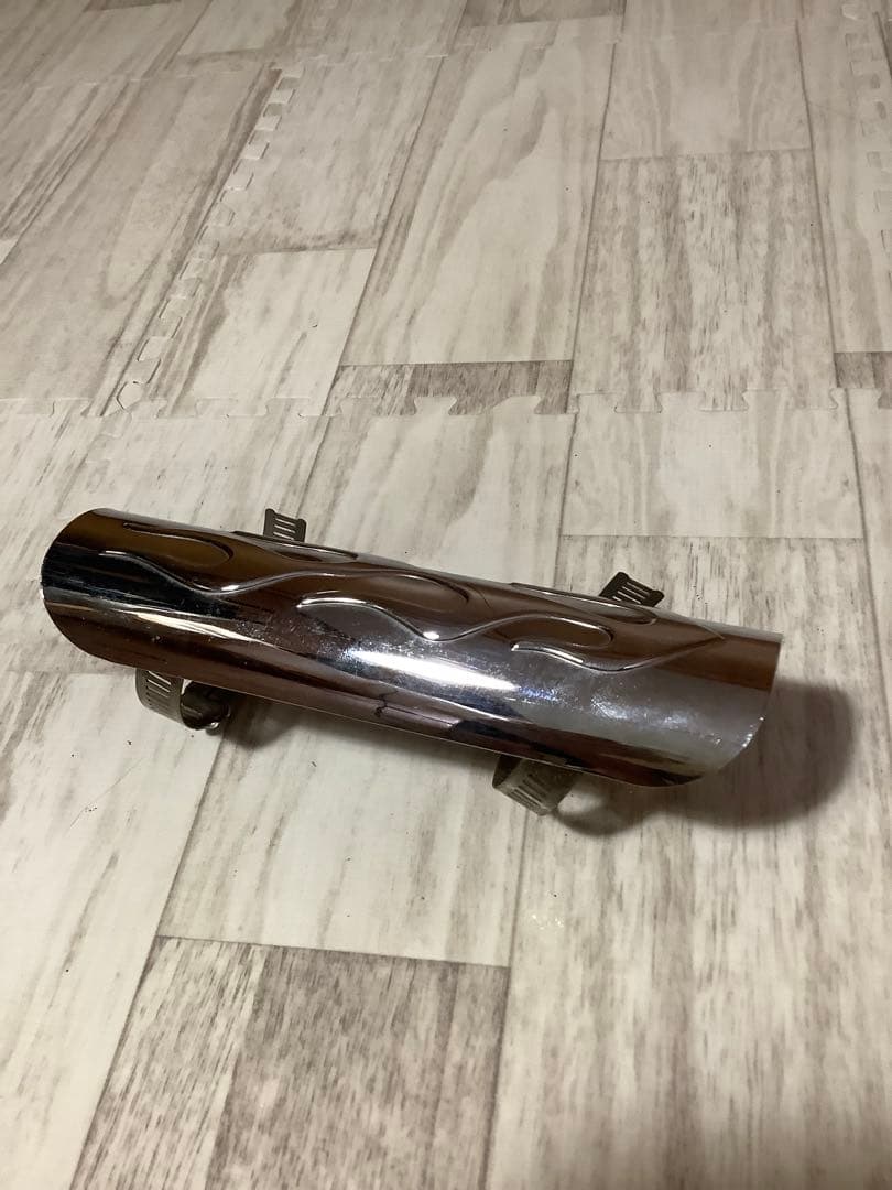 ドラッグスター400クラシック 2in1マフラー 極太スラッシュカットマフラー