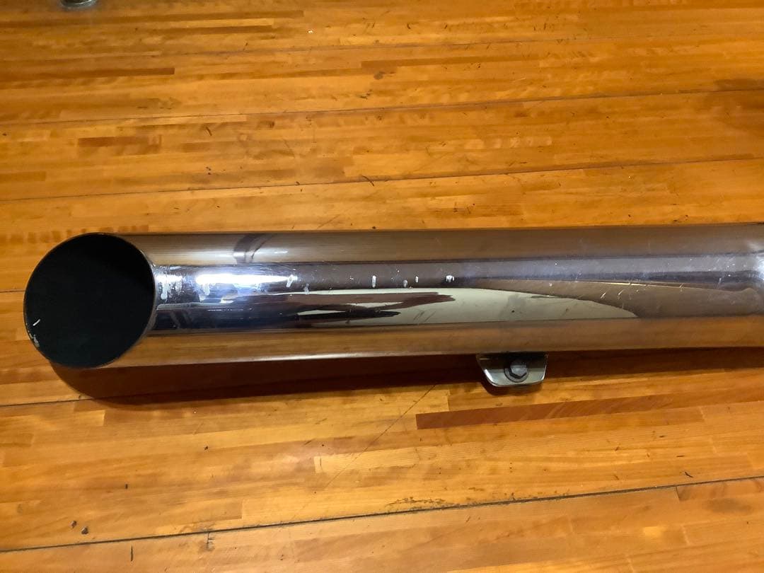 ドラッグスター400クラシック 2in1マフラー 極太スラッシュカットマフラー