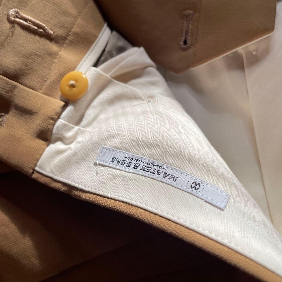 美品【maatee&sons】チノパン ラグジュチノ ベージュ サイズ2 M