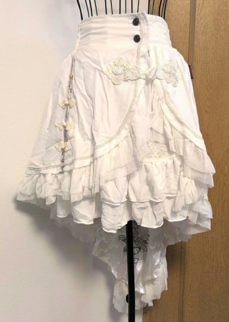 *新品タグ付* OZZONESTE チャイナ風フィッシュテールオーバースカート