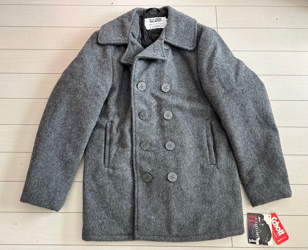 デッドストック schott Pコート gray キムタク ヴィンテージ