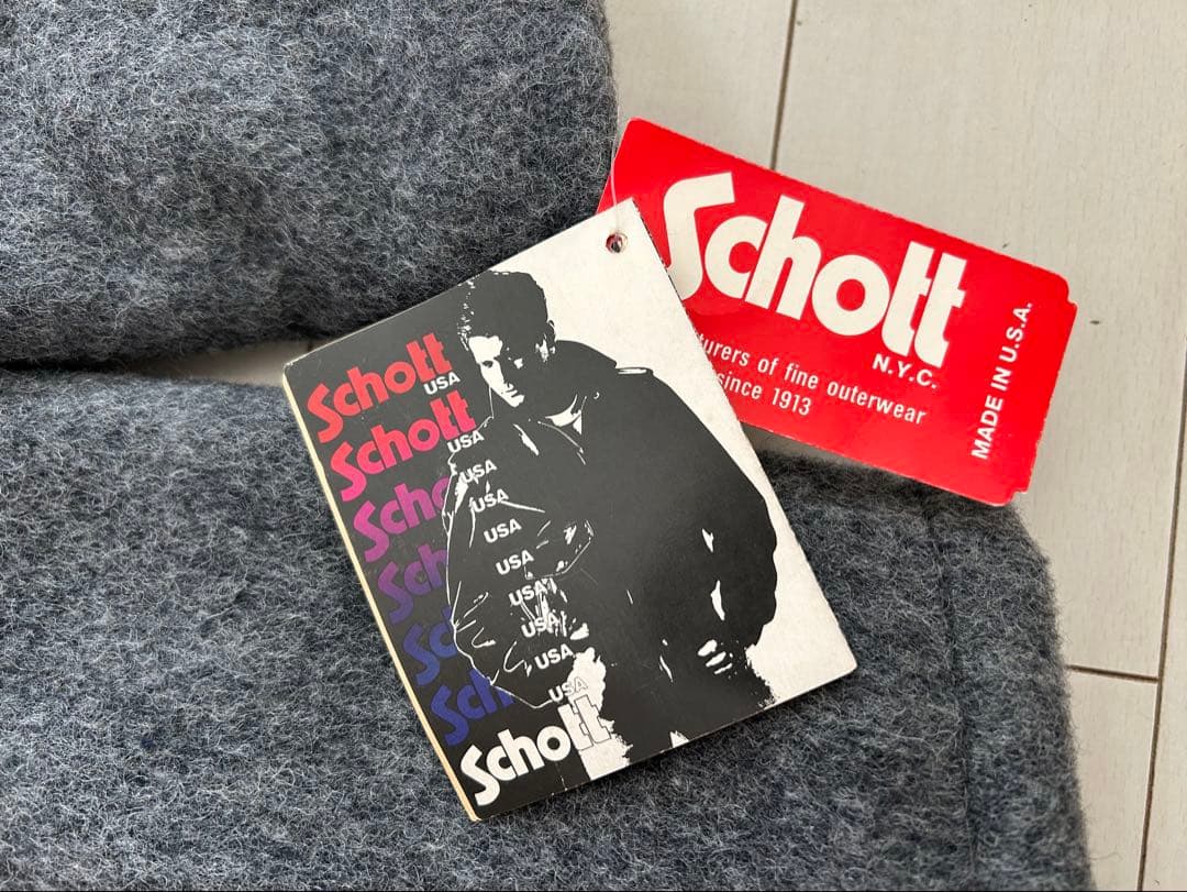デッドストック schott Pコート gray キムタク ヴィンテージ