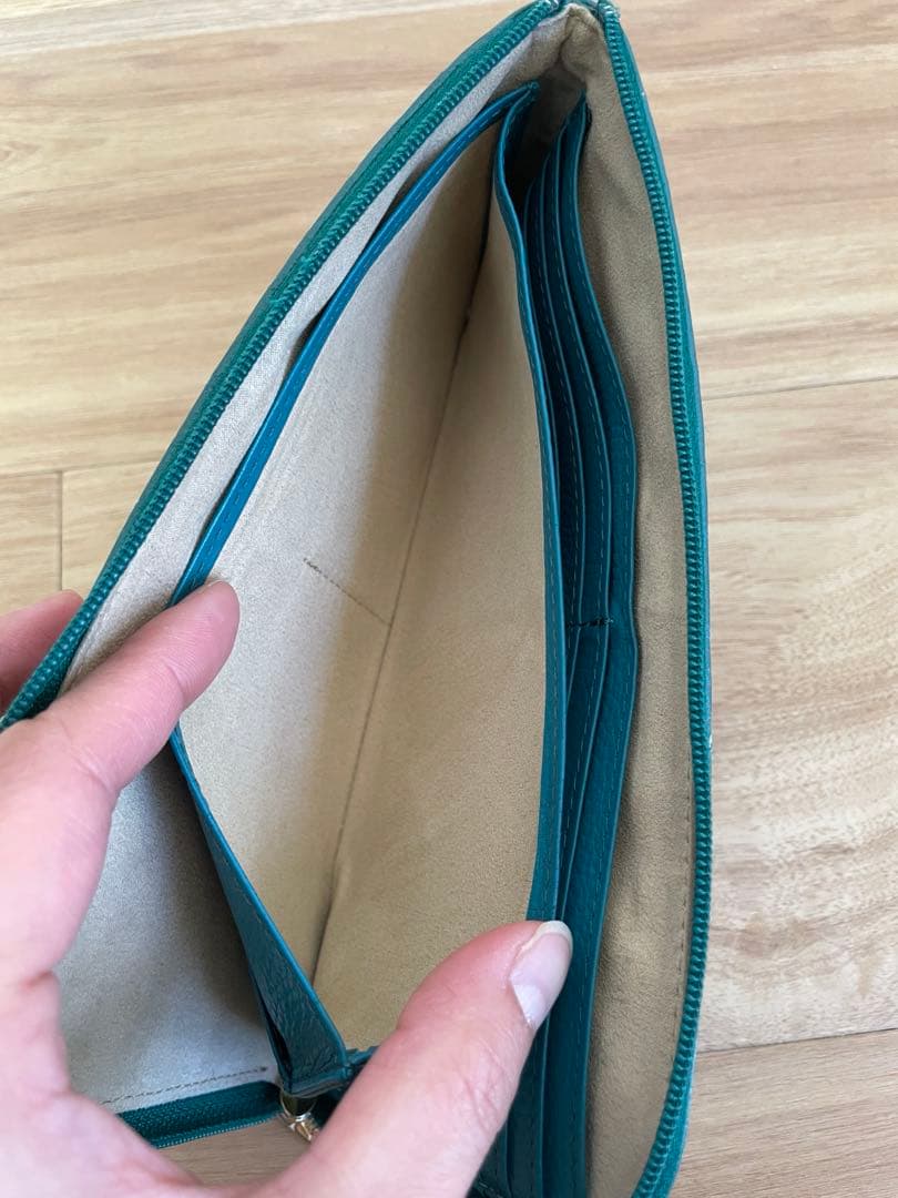 ATAO クラリティ エバーグリーン クロコダイル風　長財布