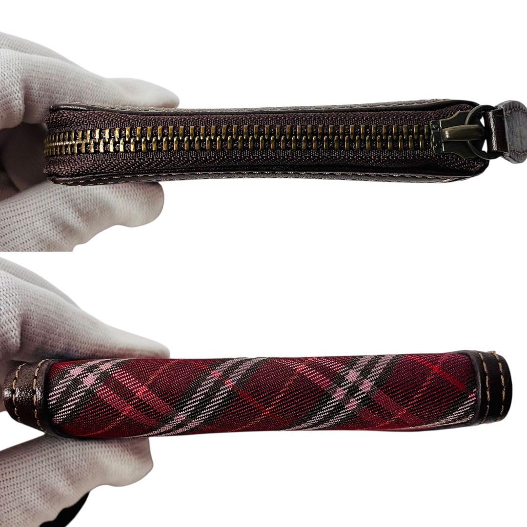 BURBERRY BLUE LABEL キーケース ノバチェック ホースロゴ