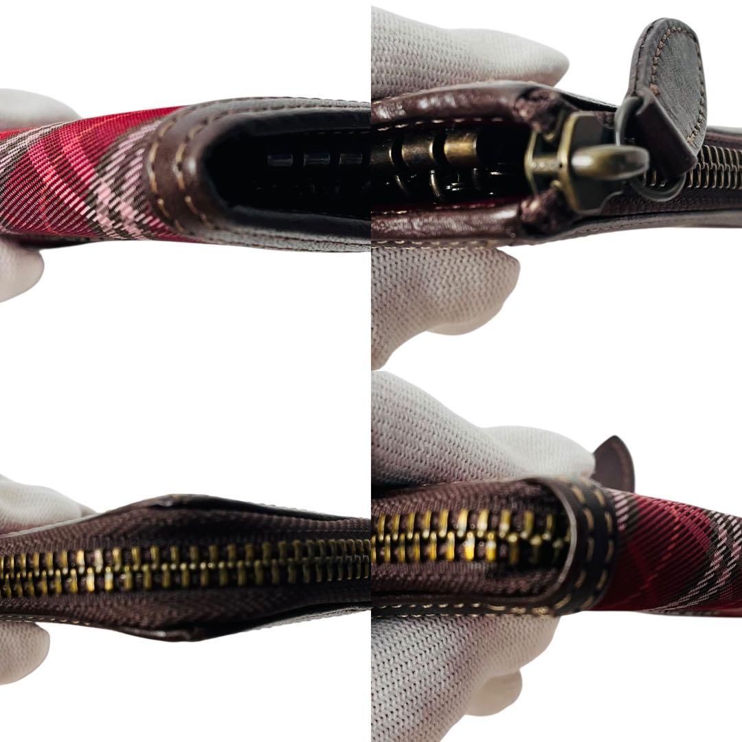 BURBERRY BLUE LABEL キーケース ノバチェック ホースロゴ