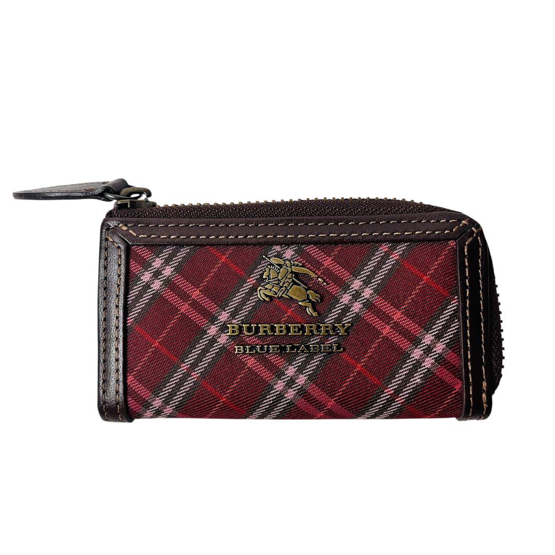 BURBERRY BLUE LABEL キーケース ノバチェック ホースロゴ