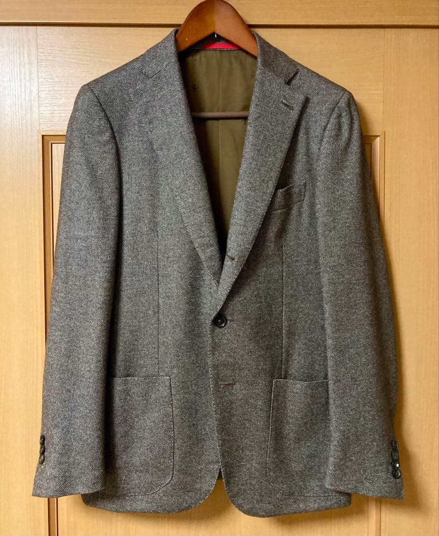 週末セール！美品！イザイア ISAIA 高級ジャケット LANA WOOL 44