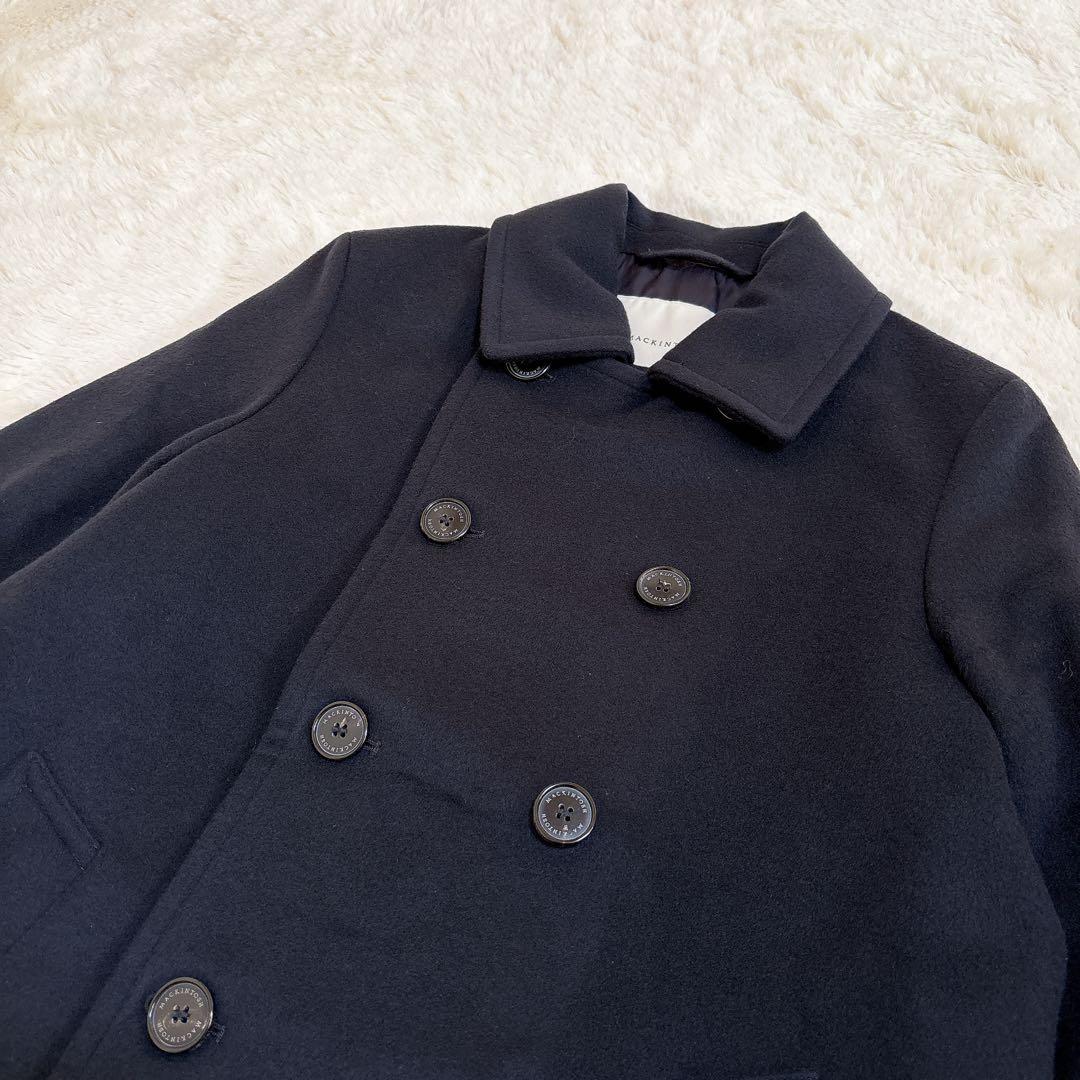 美品☆マッキントッシュ メルトン ウール ピーコート ダブルボタン