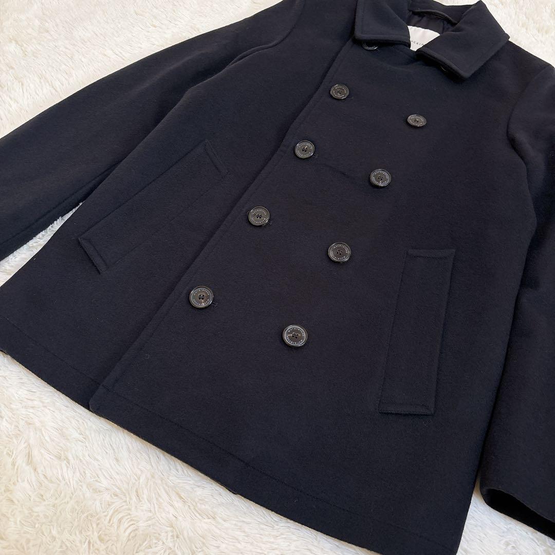 美品☆マッキントッシュ メルトン ウール ピーコート ダブルボタン