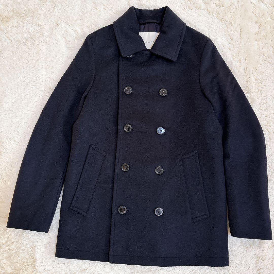 美品☆マッキントッシュ メルトン ウール ピーコート ダブルボタン