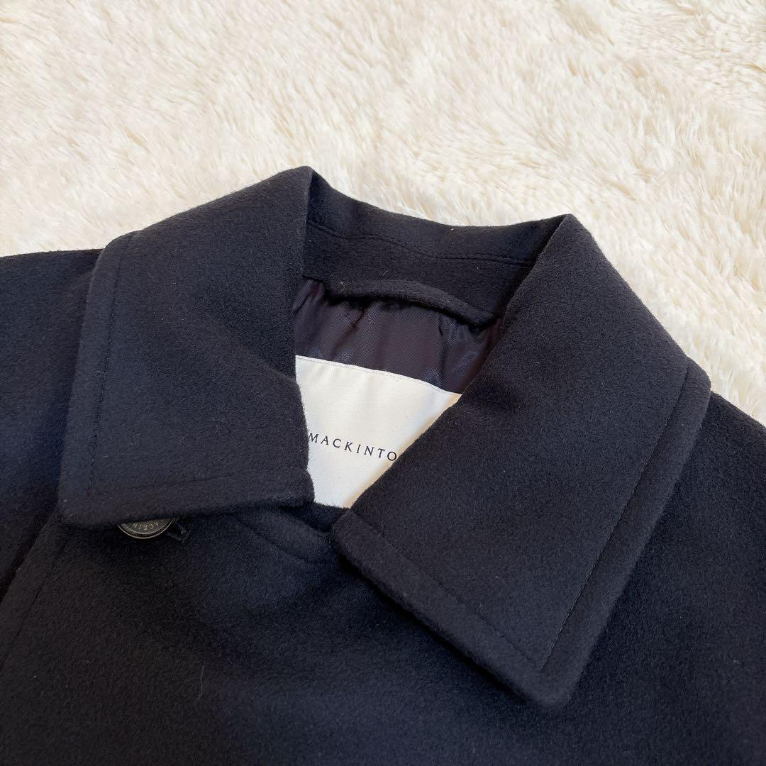美品☆マッキントッシュ メルトン ウール ピーコート ダブルボタン