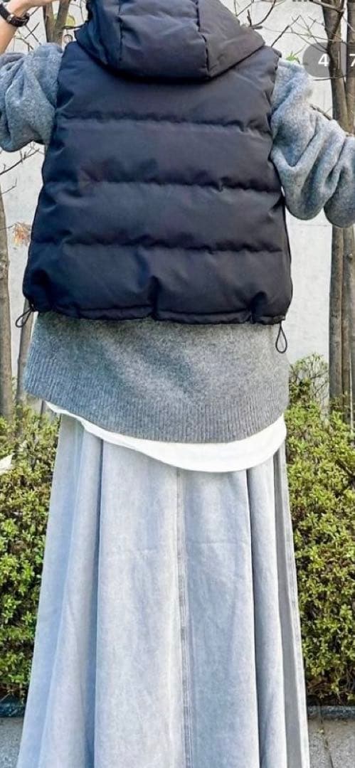 dantonダウンベスト黒Sサイズ