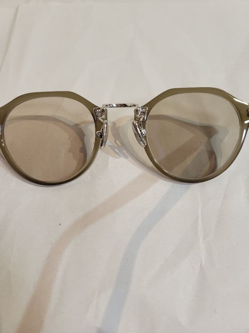 A.D.S.R. SATCHMO 11 カーキ/シルバーフレーム ブラウンレンズ