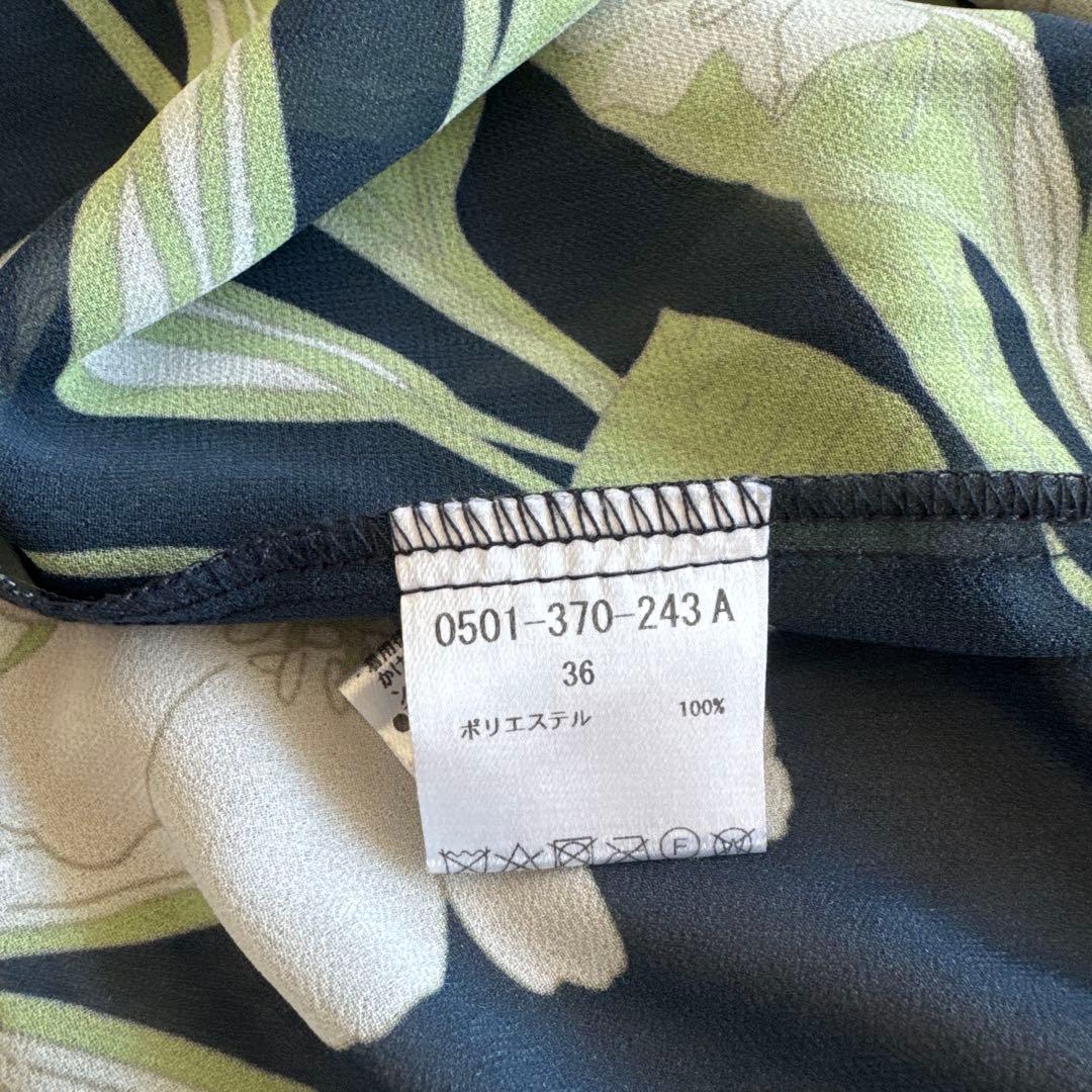 Sov. /フラワーシフォンプリーツワンピース 36