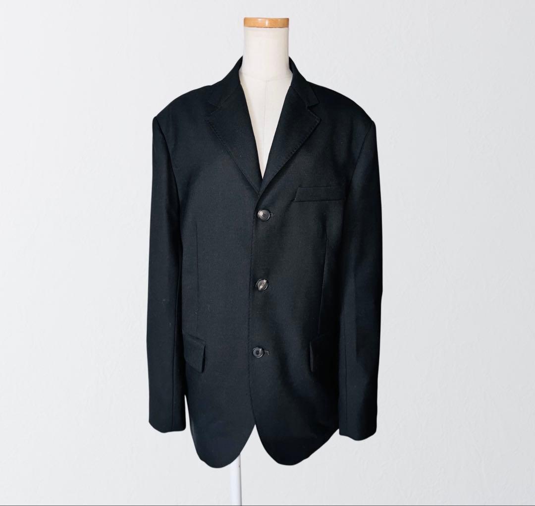 TELA イタリア製 ウール テーラード サイドベンツ ジャケット M 黒