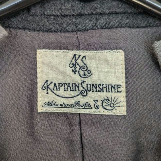 キャプテンサンシャイン ウールフランネルジャケット 36 ベスト付き