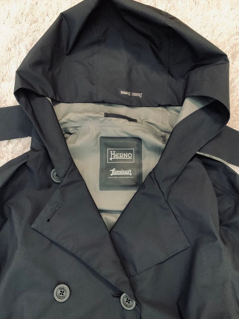 HERNO Laminar フーディートレンチコート GORE-TEX 40 M