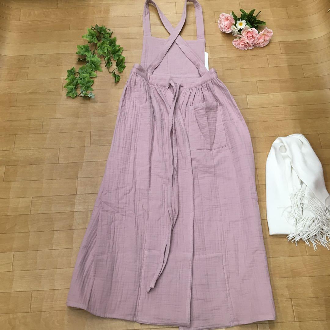 parsley パセリ 辻希美 プロデュース コットンガーゼエプロン ピンク