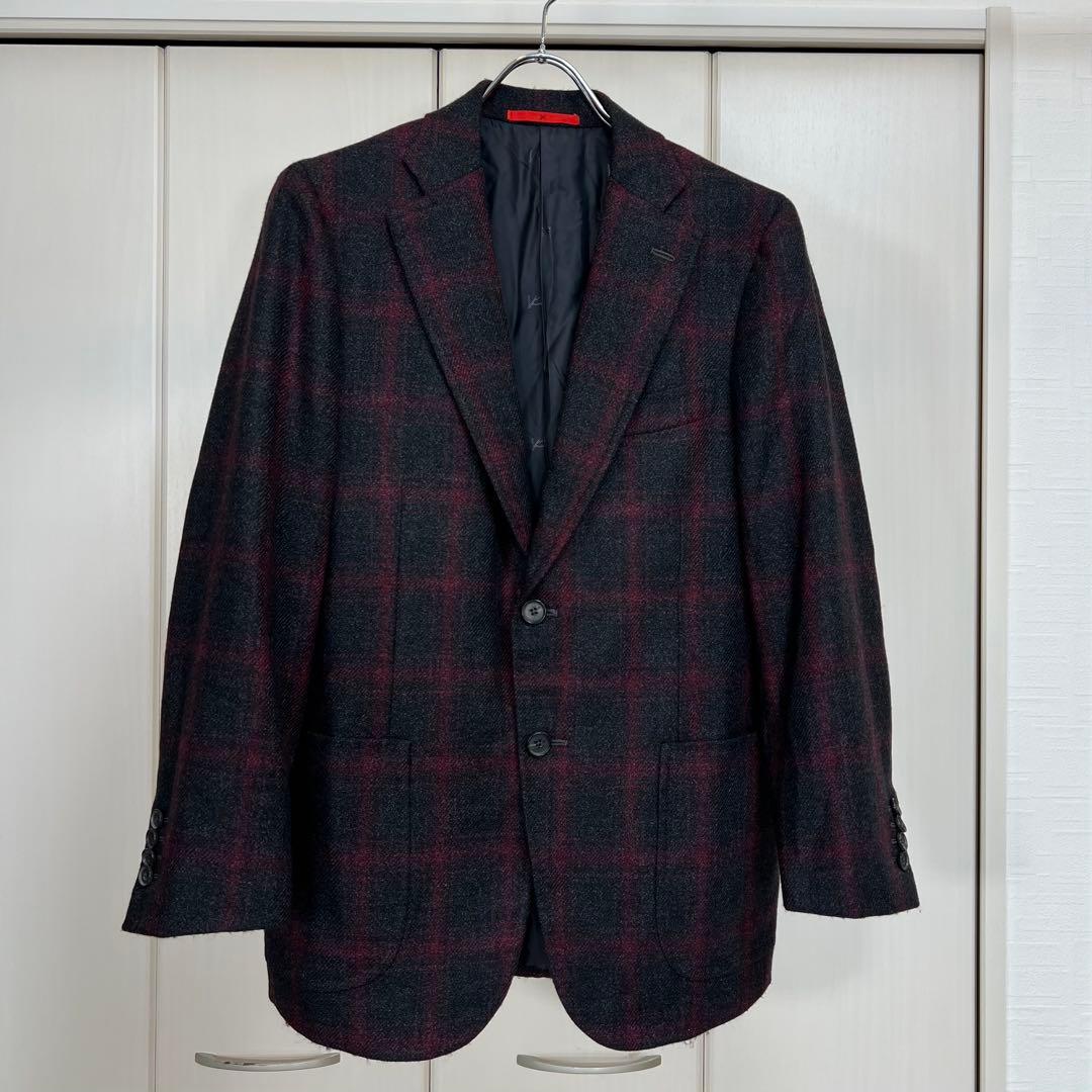 ISAIA 2022 CORTINA チェック ジャケット 美品 46