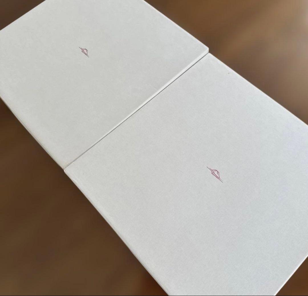 【未使用品】有田焼　深川製磁　「寿赤絵 小皿揃」　5点セット×2箱　赤文字